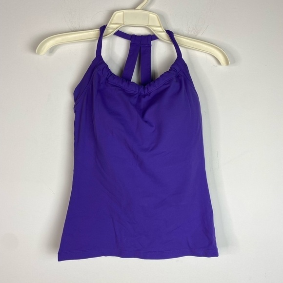 Prana Quinn Chakara Halter Neck Tank Top Purple Size Small - Picture 3 of 8